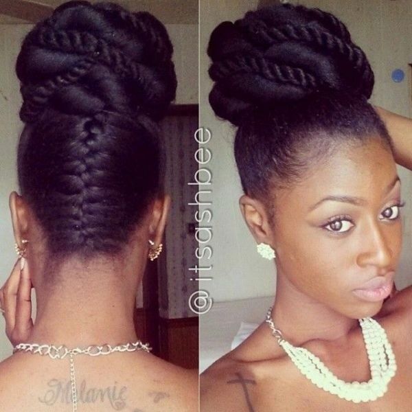 Chignon haut 