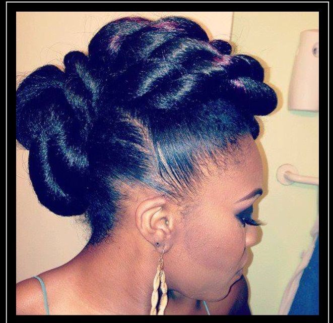 Coiffure cheveux afro 