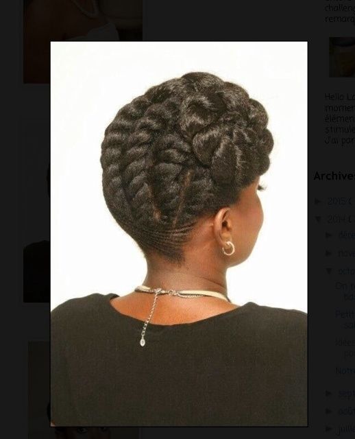 Coiffure cheveux afro 