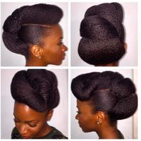 Coiffure cheveux afro 