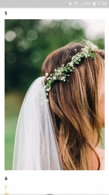 Couronne de fleurs et voile - 8