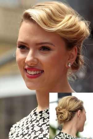 Chignon Scarlett Johansson