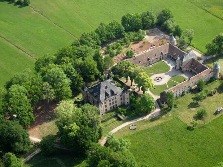 Château de Thanvillé vu du ciel