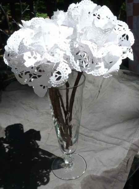 Bouquets fleurs papier