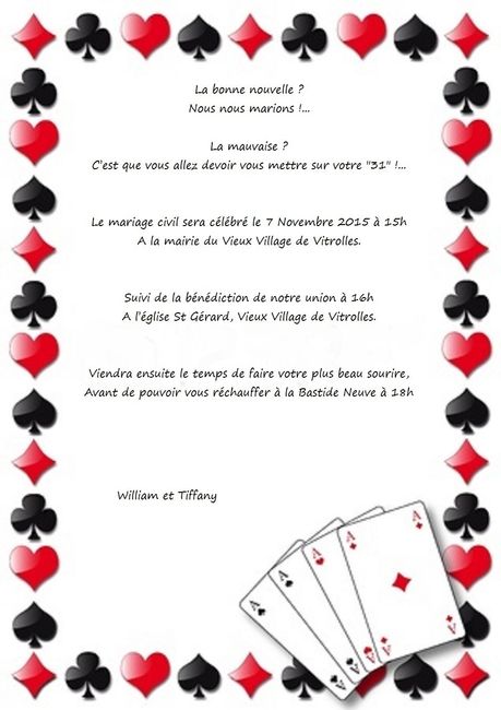 Faire Part 4° tentative
