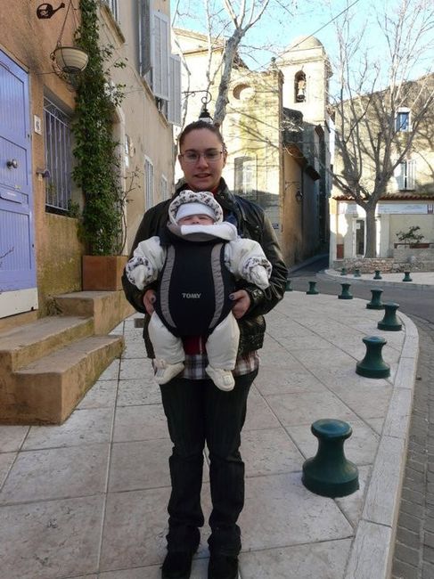 Moi avec mon fils de quelques mois