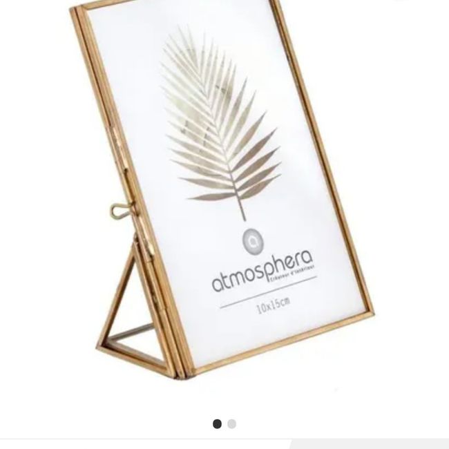 Où trouver des cadre en verre et laiton pour notre décoration de table ? 3