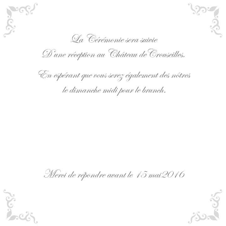 Carton accompagnant 1 recto