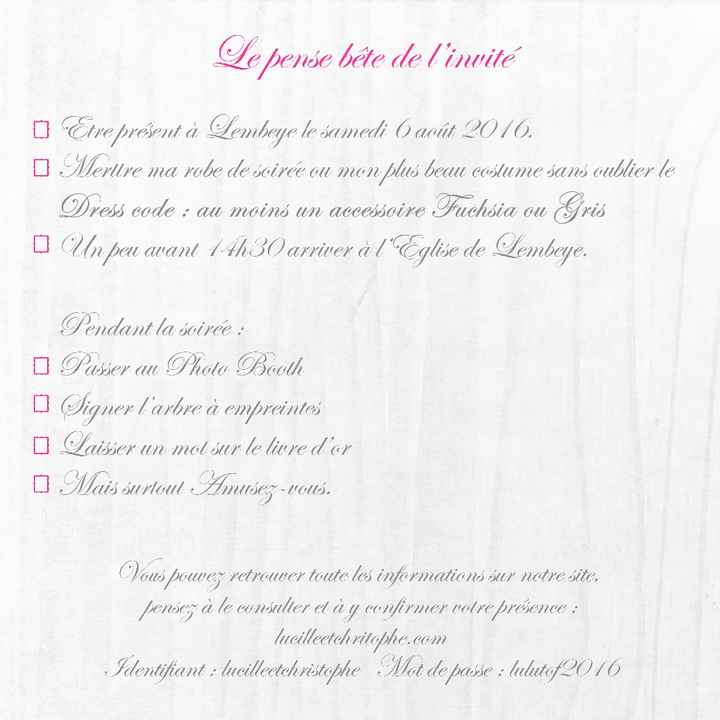 Carton accompagnant 1 verso