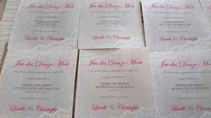 6 cartes de gages d'un peu plus près 