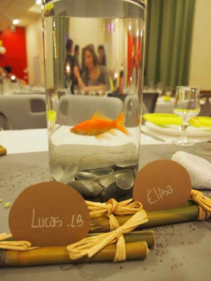 Centre de table et poisson. - 1