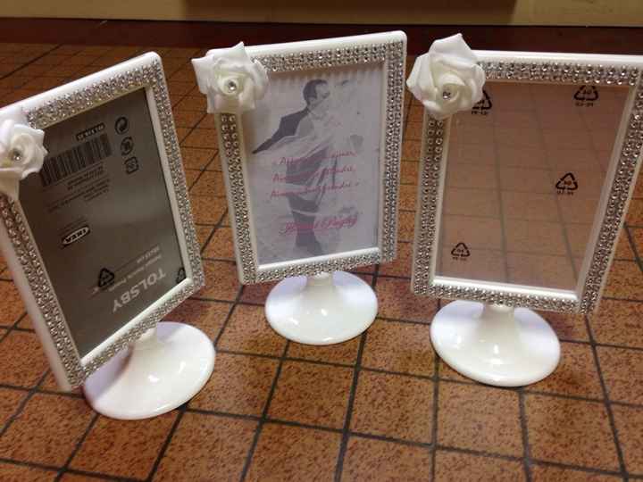 J'ai reçu mes cadres pour les menus! - 1