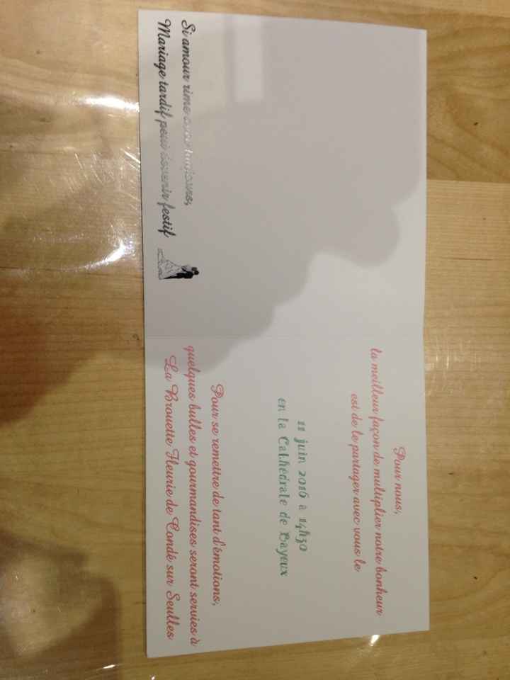 Faire part moins cher. .... ravie. - 2