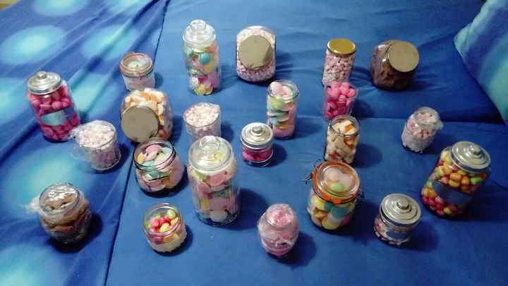Mes bonbons pret pour le candy bar - 1
