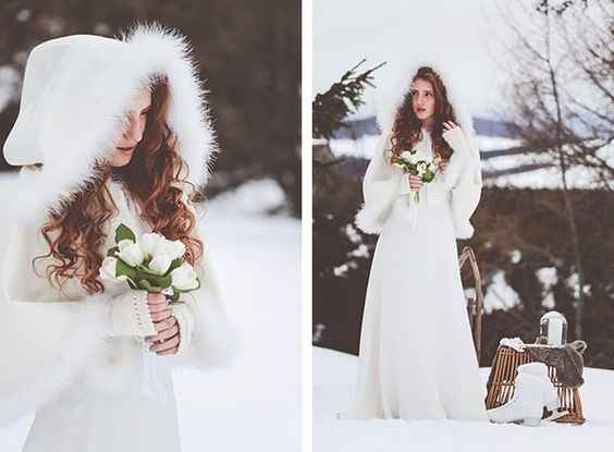 Mariage sous la neige
