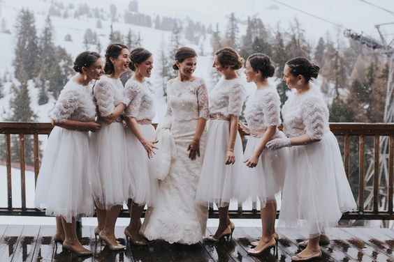 Mariage sous la neige