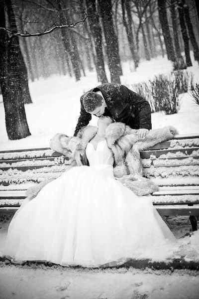 Mariage sous la neige