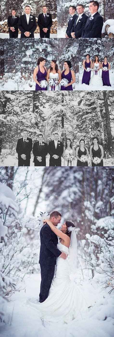 Mariage sous la neige