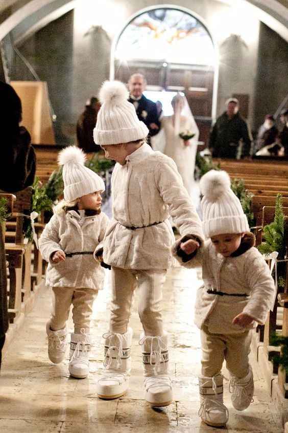 Mariage sous la neige