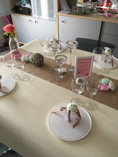 Essai déco de table. - 3