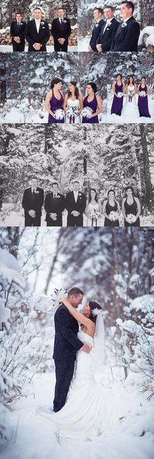 Mariage sous la neige