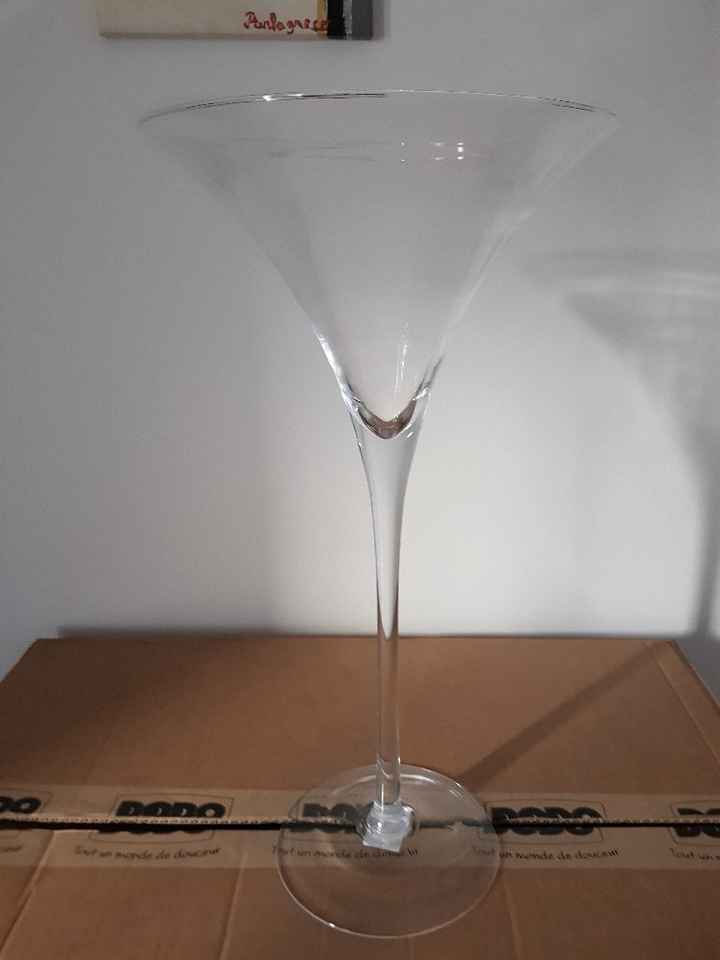 Vase martini pour décoration de table - 1