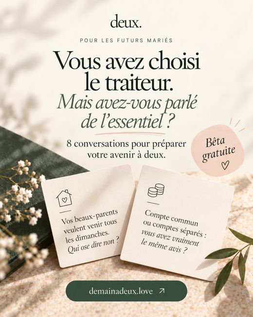 Et si on préparait aussi la vie après le mariage ? 💍 1
