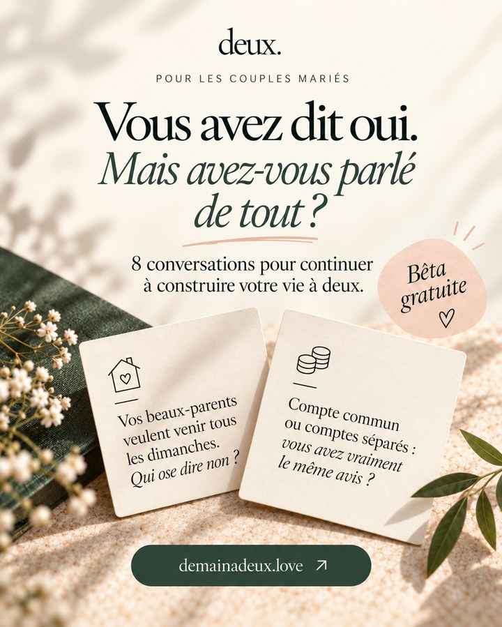 Et après le mariage, on continue à parler de quoi ? - 1