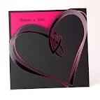 Nos faire-parts noir et rose