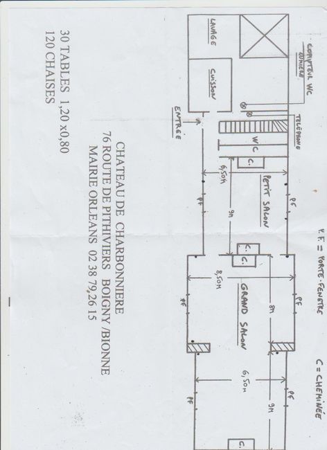 Plan salle Charbonnière