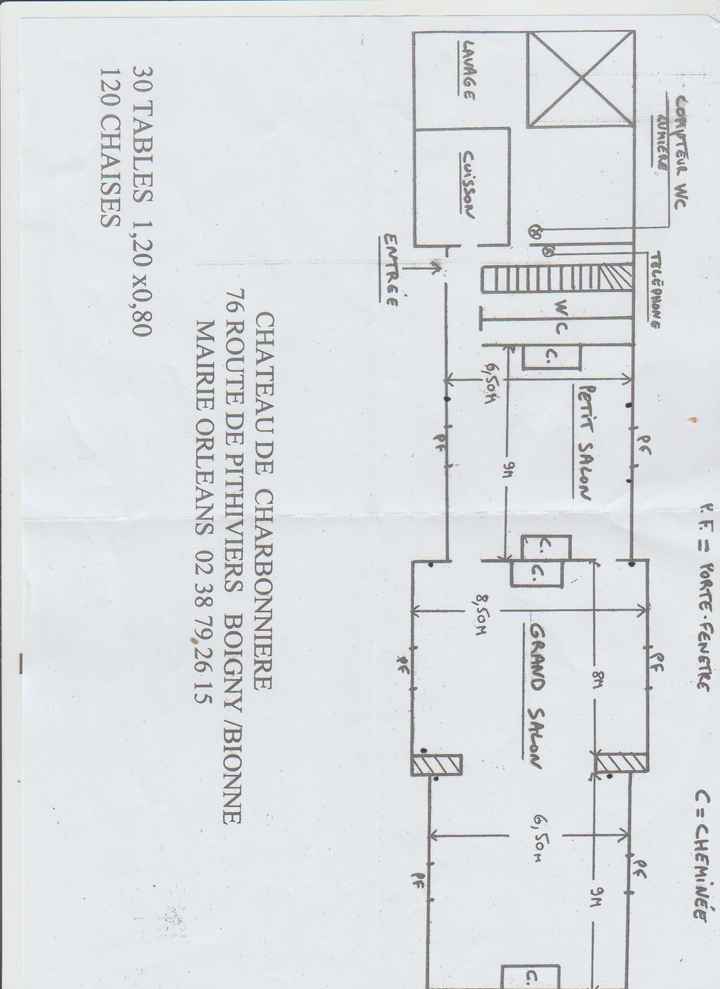 Plan salle Charbonnière