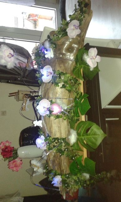 décoration de la table d'honneur