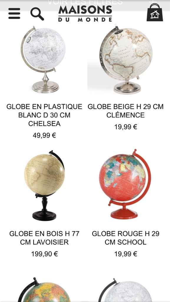 Recherche globe - 1