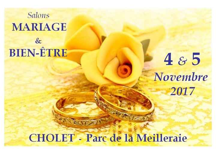 SALON DU MARIAGE CHOLET 4 ET 5 NOVEMBRE 2017