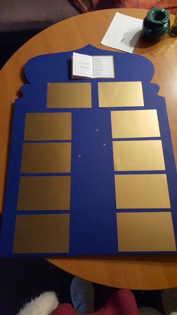 Plan de table sur le lieu - 1