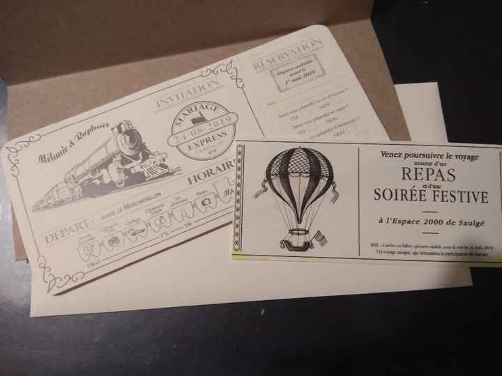 faire part avec coupon repas