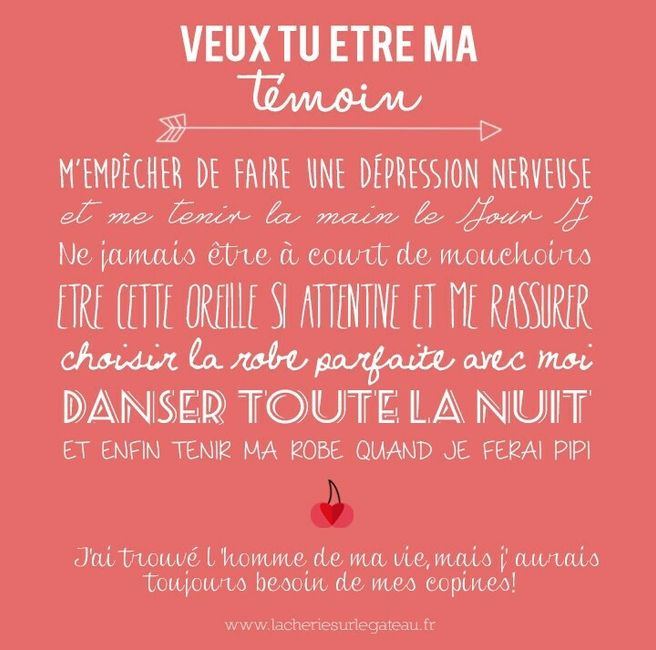 Idées pour l'annonce aux témoins ??? - 1