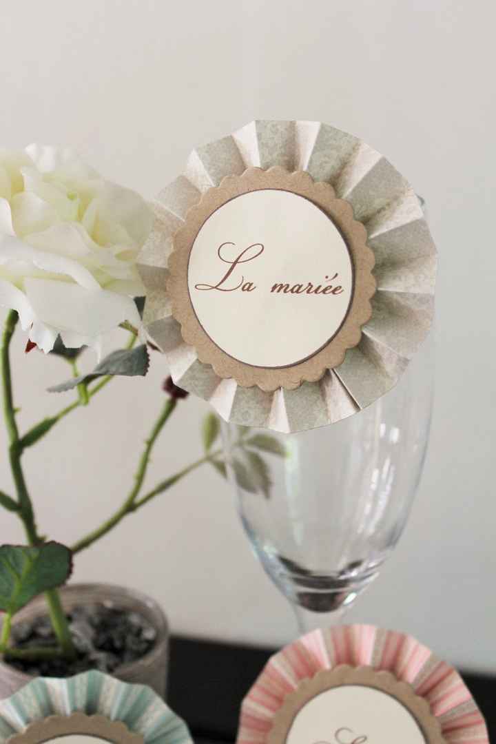 Marque-places des mariés