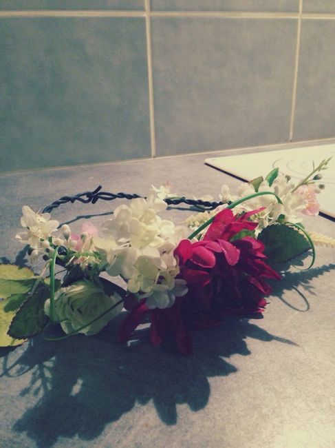 Ma couronne de fleurs diy - 2