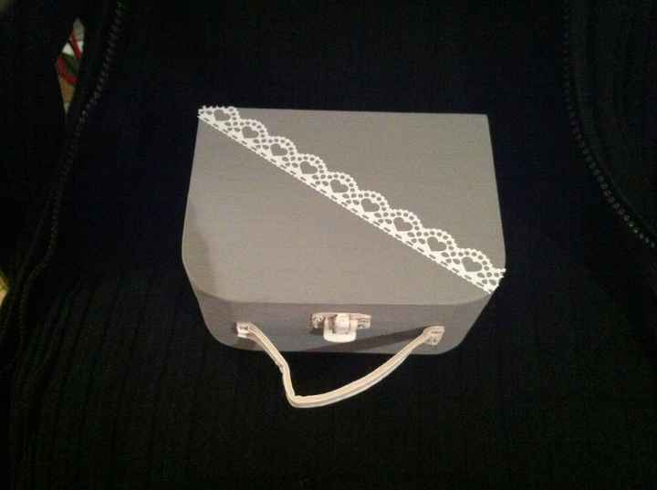 Boîte à alliances en préparation 