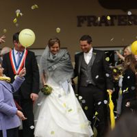 La sortie de la mairie