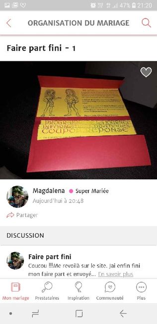 Mes faire-parts sont terminés, vous aimez??? - 1
