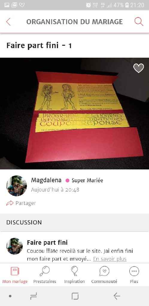 Mes faire-parts sont terminés, vous aimez??? - 1