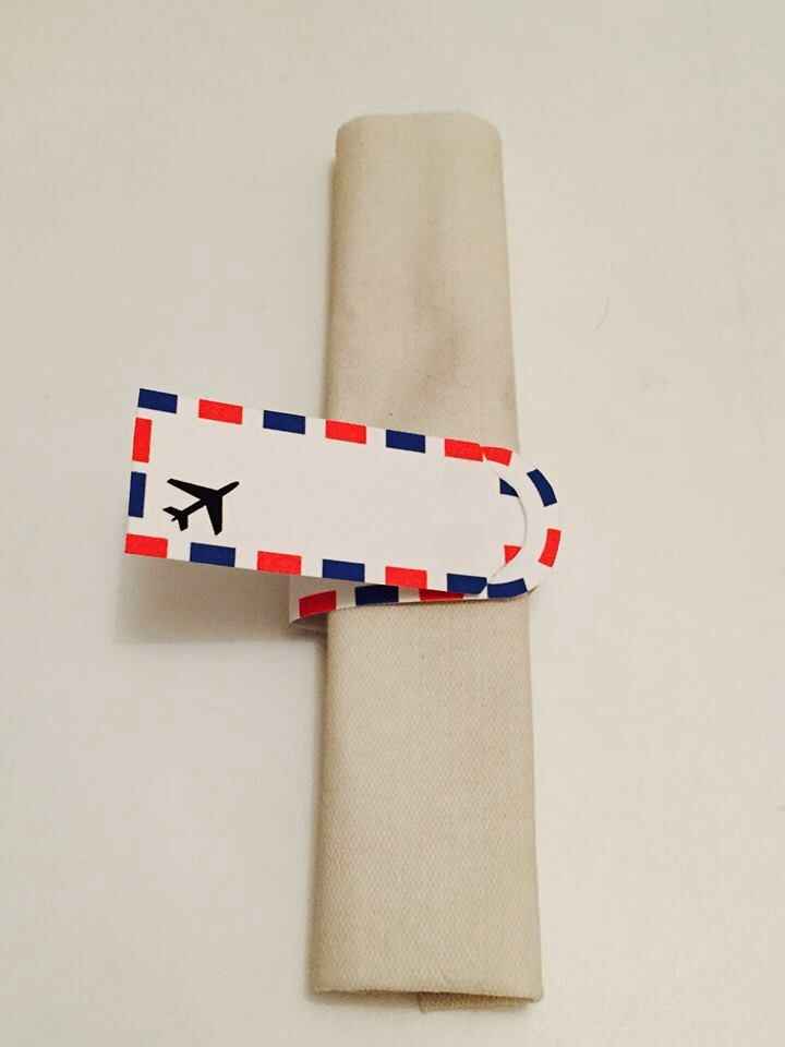 Diy marque place thème avion - 1