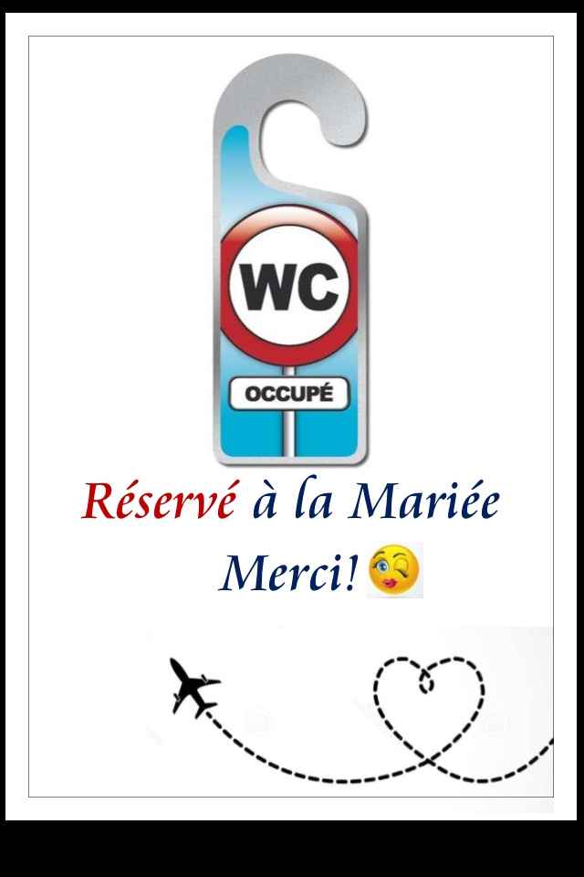 Affiche wc reservee - 1