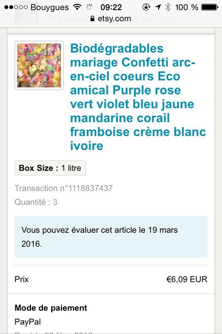 Confettis biodégradables recus - 1