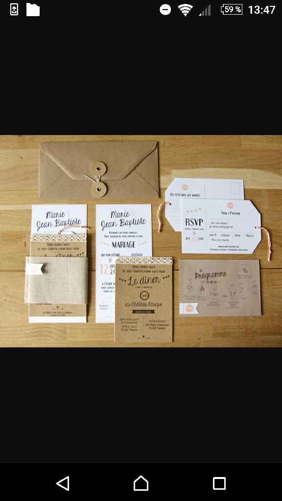 Aide faire-part fais main - 1