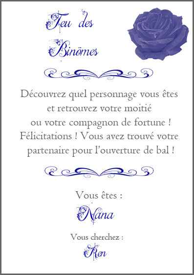 Jeu des Binômes ! - 2