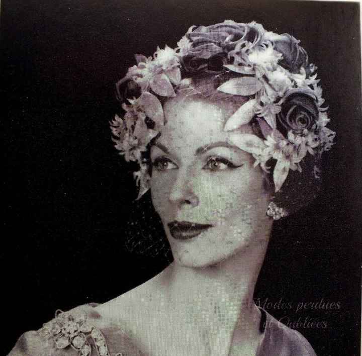 casque de fleurs 1920