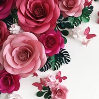 Idée deco - grosses fleurs en papier